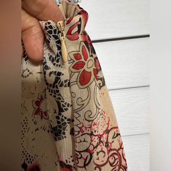 🛍️Polyester floral skirt with lining Size 14 - Picture 2 of 9